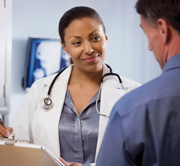 photo of a doctor and a patient